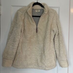 Cream Fleece Teddy Pullover